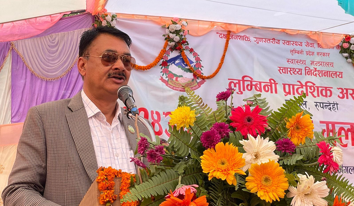 लुम्बिनी प्रादेशिक अस्पताललाई विशिष्टिकृत अस्पतालको रुपमा विकास गर्छौंः मन्त्री खनाल 